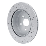 Dynamic Friction 2006-2020 Lexus Gs450H Rear Left Drilled & Slotted Geoperformance Rotor by Dynamic Friction Company 830-75036L