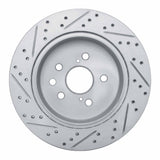Dynamic Friction 2006-2020 Lexus Is200T Rear Right Drilled & Slotted Geoperformance Rotor by Dynamic Friction Company 830-75036R