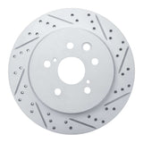 Dynamic Friction 2006-2020 Lexus Is200T Rear Right Drilled & Slotted Geoperformance Rotor by Dynamic Friction Company 830-75036R