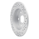 Dynamic Friction 2015-2026 Lexus Nx300H Rear Left Drilled & Slotted Geoperformance Rotor by Dynamic Friction Company 830-75041L