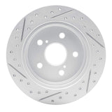 Dynamic Friction 2015-2026 Lexus ES350 Rear Right Drilled & Slotted Geoperformance Rotor by Dynamic Friction Company 830-75041R