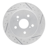 Dynamic Friction 2015-2026 Lexus ES350 Rear Right Drilled & Slotted Geoperformance Rotor by Dynamic Friction Company 830-75041R