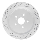 Dynamic Friction 2016-2022 Lexus Rx350 Rear Left Drilled & Slotted Geoperformance Rotor by Dynamic Friction Company 830-75042L