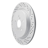 Dynamic Friction 2016-2022 Lexus Rx350 Rear Right Drilled & Slotted Geoperformance Rotor by Dynamic Friction Company 830-75042R