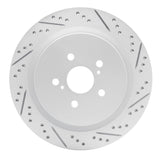 Dynamic Friction 2016-2022 Lexus Rx350 Rear Right Drilled & Slotted Geoperformance Rotor by Dynamic Friction Company 830-75042R