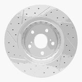 Dynamic Friction 2016-2024 Lexus Rx450H Front Right Drilled & Slotted Geoperformance Rotor by Dynamic Friction Company 830-75043R