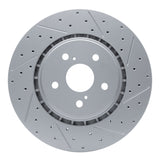 Dynamic Friction 2016-2024 Lexus Rx450H Front Right Drilled & Slotted Geoperformance Rotor by Dynamic Friction Company 830-75043R
