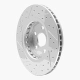 Dynamic Friction 2016-2024 Lexus Rx450H Front Right Drilled & Slotted Geoperformance Rotor by Dynamic Friction Company 830-75043R