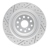 Dynamic Friction 2018-2023 Lexus Ls500 Right Rear Drilled & Slotted Geoperformance Rotor by Dynamic Friction Company 830-75047D