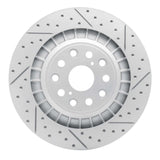 Dynamic Friction 2018-2023 Lexus Ls500 Right Rear Drilled & Slotted Geoperformance Rotor by Dynamic Friction Company 830-75047D