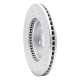 Dynamic Friction 2002-2015 Lexus Is250 Front Left Drilled & Slotted Geoperformance Rotor by Dynamic Friction Company 830-76075L