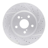 Dynamic Friction 2002-2015 Lexus Is250 Front Right Drilled & Slotted Geoperformance Rotor by Dynamic Friction Company 830-76075R