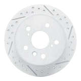 Dynamic Friction 2002-2008 Lexus Es330 Rear Right Drilled & Slotted Geoperformance Rotor by Dynamic Friction Company 830-76076R