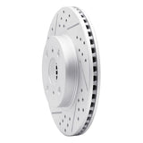 Dynamic Friction 2006-2019 Scion IQ Front Left Drilled & Slotted Geoperformance Rotor by Dynamic Friction Company 830-76078L