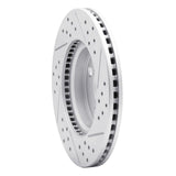 Dynamic Friction 2006-2019 Scion IQ Front Left Drilled & Slotted Geoperformance Rotor by Dynamic Friction Company 830-76078L