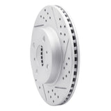 Dynamic Friction 2006-2019 Scion IQ Front Right Drilled & Slotted Geoperformance Rotor by Dynamic Friction Company 830-76078R