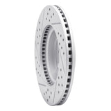 Dynamic Friction 2006-2019 Scion IQ Front Right Drilled & Slotted Geoperformance Rotor by Dynamic Friction Company 830-76078R