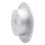 Dynamic Friction 2007-2012 Lexus ES350 Rear Right Drilled & Slotted Geoperformance Rotor by Dynamic Friction Company 830-76079R