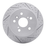 Dynamic Friction 2007-2012 Lexus ES350 Rear Right Drilled & Slotted Geoperformance Rotor by Dynamic Friction Company 830-76079R