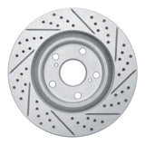 Dynamic Friction 2006-2020 Lexus ES300h Front Left Drilled & Slotted Geoperformance Rotor by Dynamic Friction Company 830-76080L