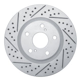 Dynamic Friction 2006-2020 Lexus ES300h Front Left Drilled & Slotted Geoperformance Rotor by Dynamic Friction Company 830-76080L