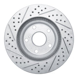 Dynamic Friction 2006-2020 Lexus ES300h Front Right Drilled & Slotted Geoperformance Rotor by Dynamic Friction Company 830-76080R