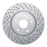 Dynamic Friction 2006-2020 Lexus ES300h Front Right Drilled & Slotted Geoperformance Rotor by Dynamic Friction Company 830-76080R