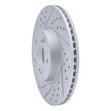 Dynamic Friction 2008-2019 Pontiac Vibe Front Left Drilled & Slotted Geoperformance Rotor by Dynamic Friction Company 830-76081L