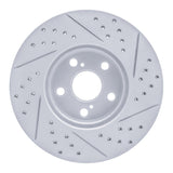 Dynamic Friction 2008-2019 Pontiac Vibe Front Left Drilled & Slotted Geoperformance Rotor by Dynamic Friction Company 830-76081L