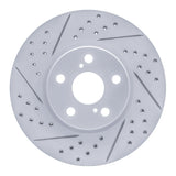 Dynamic Friction 2008-2019 Pontiac Vibe Front Left Drilled & Slotted Geoperformance Rotor by Dynamic Friction Company 830-76081L