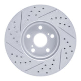 Dynamic Friction 2008-2019 Pontiac Vibe Front Right Drilled & Slotted Geoperformance Rotor by Dynamic Friction Company 830-76081R