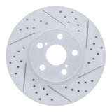Dynamic Friction 2008-2019 Pontiac Vibe Front Right Drilled & Slotted Geoperformance Rotor by Dynamic Friction Company 830-76081R