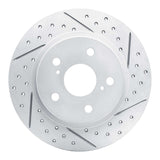 Dynamic Friction 2008-2018 Pontiac Vibe Rear Right Drilled & Slotted Geoperformance Rotor by Dynamic Friction Company 830-76082R