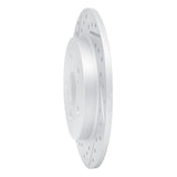 Dynamic Friction 2009-2024 Lexus CT200H Rear Left Drilled & Slotted Geoperformance Rotor by Dynamic Friction Company 830-76083L