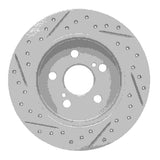 Dynamic Friction 2009-2024 Lexus CT200H Rear Right Drilled & Slotted Geoperformance Rotor by Dynamic Friction Company 830-76083R