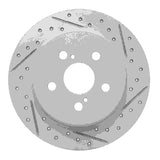 Dynamic Friction 2009-2024 Lexus CT200H Rear Right Drilled & Slotted Geoperformance Rotor by Dynamic Friction Company 830-76083R