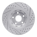 Dynamic Friction 2009-2015 Toyota Venza Front Left Drilled & Slotted Geoperformance Rotor by Dynamic Friction Company 830-76085L