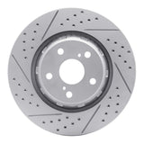 Dynamic Friction 2009-2015 Toyota Venza Front Left Drilled & Slotted Geoperformance Rotor by Dynamic Friction Company 830-76085L