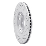 Dynamic Friction 2009-2015 Toyota Venza Front Left Drilled & Slotted Geoperformance Rotor by Dynamic Friction Company 830-76085L