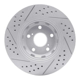 Dynamic Friction 2009-2015 Toyota Venza Front Right Drilled & Slotted Geoperformance Rotor by Dynamic Friction Company 830-76085R