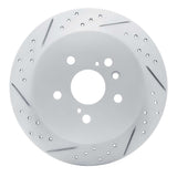 Dynamic Friction 2009-2015 Toyota Venza Rear Left Drilled & Slotted Geoperformance Rotor by Dynamic Friction Company 830-76086L
