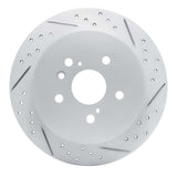 Dynamic Friction 2009-2015 Toyota Venza Rear Right Drilled & Slotted Geoperformance Rotor by Dynamic Friction Company 830-76086R