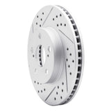 Dynamic Friction 2010-2017 Lexus Ct200H Front Left Drilled & Slotted Geoperformance Rotor by Dynamic Friction Company 830-76087L