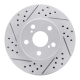 Dynamic Friction 2010-2017 Lexus Ct200H Front Left Drilled & Slotted Geoperformance Rotor by Dynamic Friction Company 830-76087L