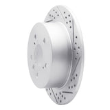 Dynamic Friction 2012-2018 Lexus ES300h Rear Right Drilled & Slotted Geoperformance Rotor by Dynamic Friction Company 830-76091R