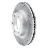 Dynamic Friction 2003-2009 Lexus Gx470 Front Left Drilled & Slotted Geoperformance Rotor by Dynamic Friction Company 830-76126L