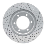 Dynamic Friction 2003-2023 Toyota Tacoma Front Left Drilled & Slotted Geoperformance Rotor by Dynamic Friction Company 830-76128L