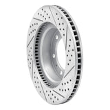 Dynamic Friction 2003-2023 Toyota Tacoma Front Left Drilled & Slotted Geoperformance Rotor by Dynamic Friction Company 830-76128L