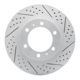 Dynamic Friction 2003-2023 Toyota 4Runner Front Right Drilled & Slotted Geoperformance Rotor by Dynamic Friction Company 830-76128R