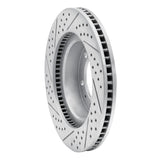 Dynamic Friction 2003-2023 Toyota 4Runner Front Right Drilled & Slotted Geoperformance Rotor by Dynamic Friction Company 830-76128R